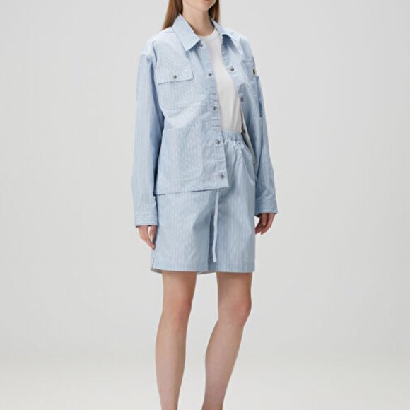 Carhartt WIP Women's Nota Shirt Jacket in Light Blue | Size Small - Picture 10 of 10